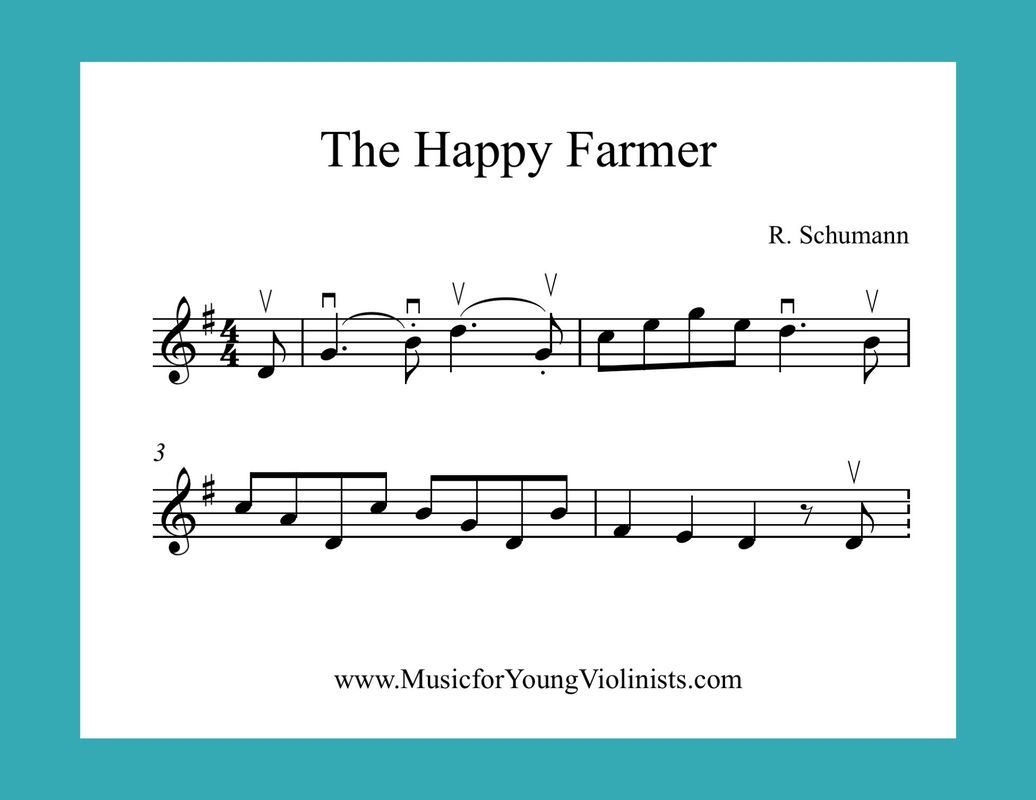 happy farmer violin sheet music