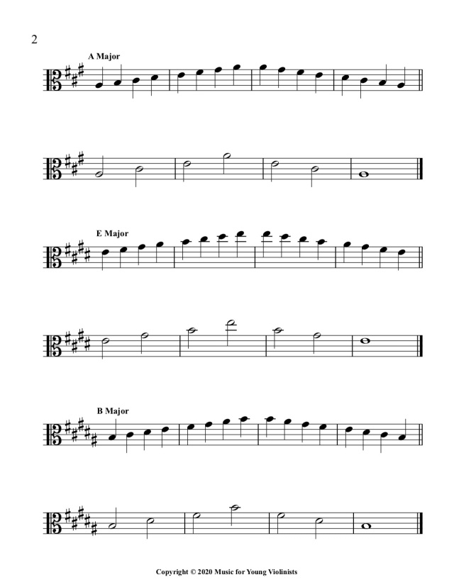 viola scales e flat minor